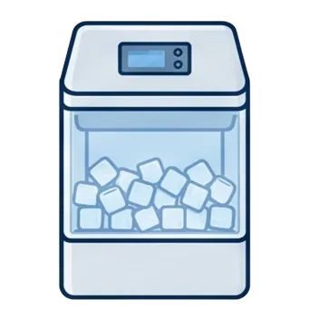 Illustration of a ice maker